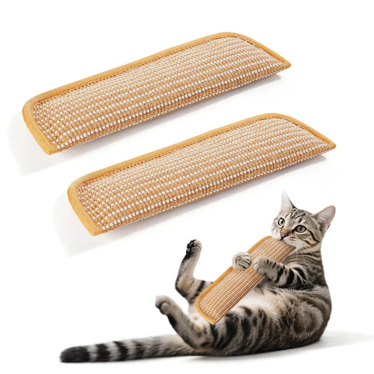 Potaroma 2-Pack Interactive Cat Sisal Kicker Toys for Boredom Relief and Dental Care, Soft Scratching Pillows