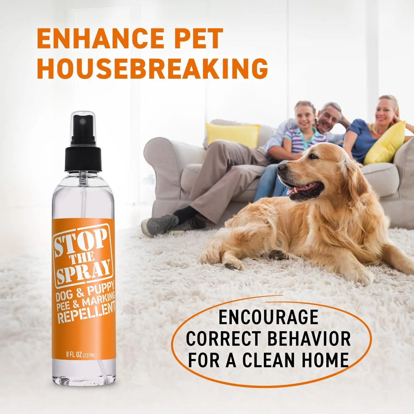 EBPP Stop the Spray - Dog and Puppy Urine Marking Repellent - Pet Training Solution for Indoor Potty Training