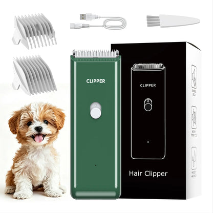 Professional Rechargeable Cordless Pet Clippers for Dog and Cat Grooming, Low Noise Ceramic Blade Trimmer for Matted and Long Hair