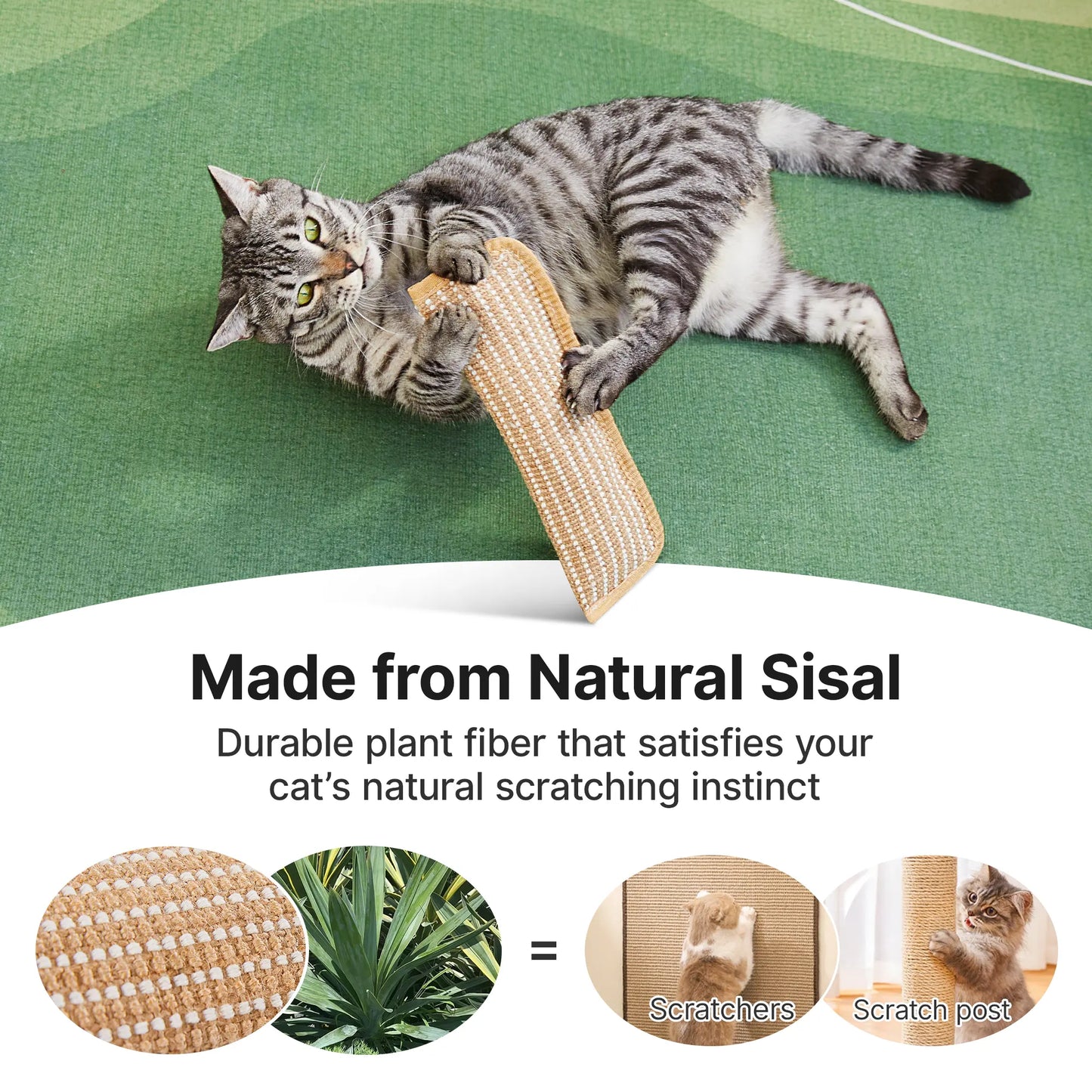 Potaroma 2-Pack Interactive Cat Sisal Kicker Toys for Boredom Relief and Dental Care, Soft Scratching Pillows