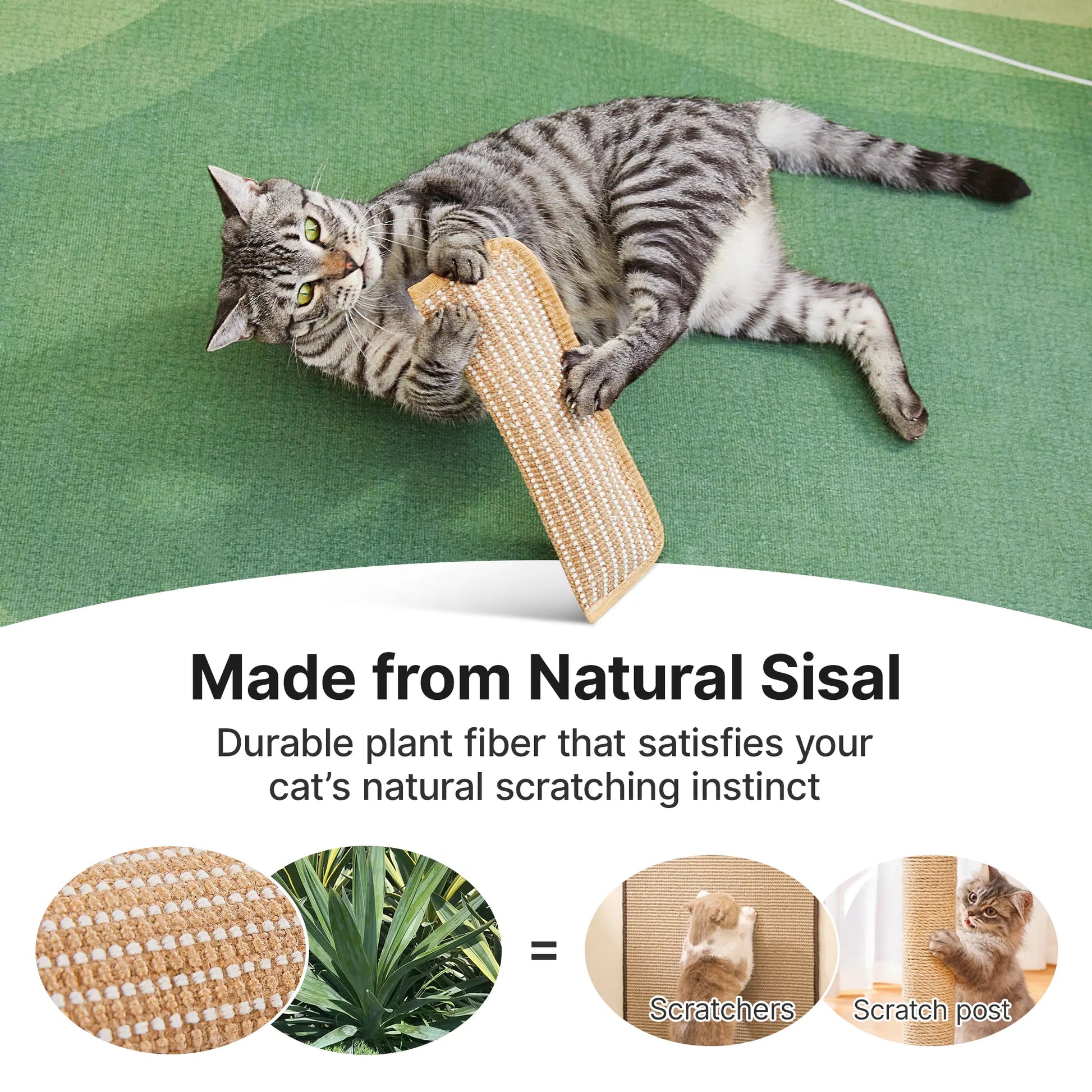 Potaroma 2-Pack Interactive Cat Sisal Kicker Toys for Boredom Relief and Dental Care, Soft Scratching Pillows