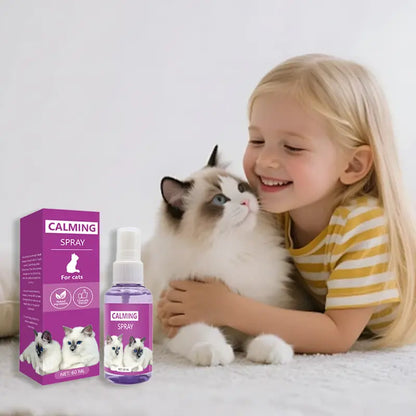 Cat Calming Spray with Soothing Pheromones for Anxiety Relief at Home and During Travel - Travel-Sized Diffuser Refill
