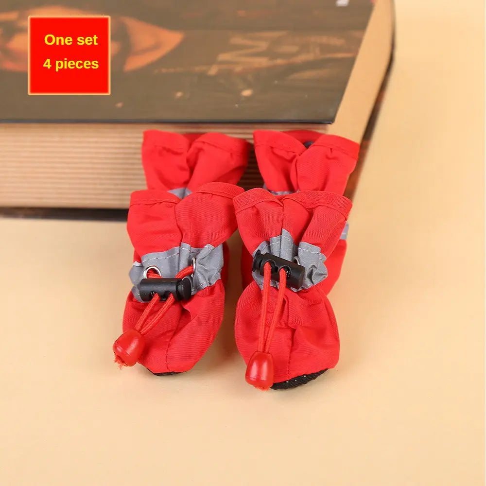 Waterproof Dog Rain Boots for Cats - Non-Slip, Adjustable Comfort Fit, Mud-Proof and Easy-Clean Pet Storm Boots