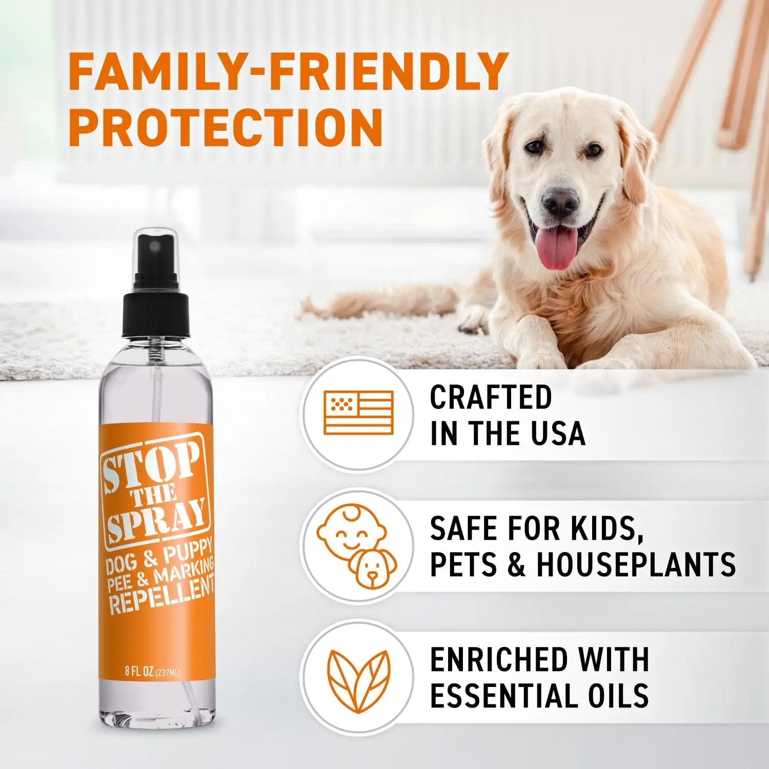 EBPP Stop the Spray - Dog and Puppy Urine Marking Repellent - Pet Training Solution for Indoor Potty Training