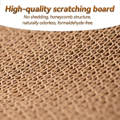 Elegant Bohemian Cat Scratcher Bed with Natural Sisal and Solid Wood Frame, Calming Rocking Lounge for Indoor Cats, Comfortable Non-Shedding Bed for Medium to Large Cats and Kittens, Easy Assembly