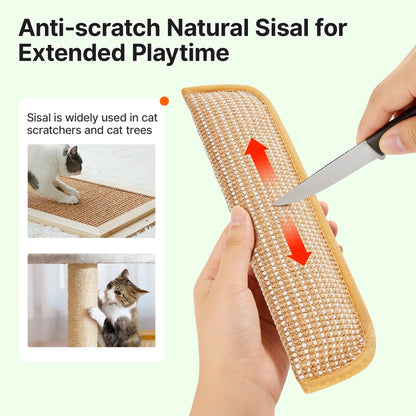 Potaroma 2-Pack Interactive Cat Sisal Kicker Toys for Boredom Relief and Dental Care, Soft Scratching Pillows