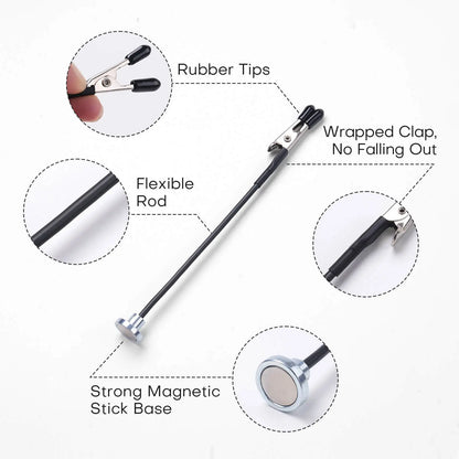 Magnetic Bendable Alligator Clip Set - 30 Pieces