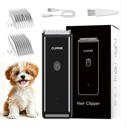 Professional Rechargeable Cordless Pet Clippers for Dog and Cat Grooming, Low Noise Ceramic Blade Trimmer for Matted and Long Hair