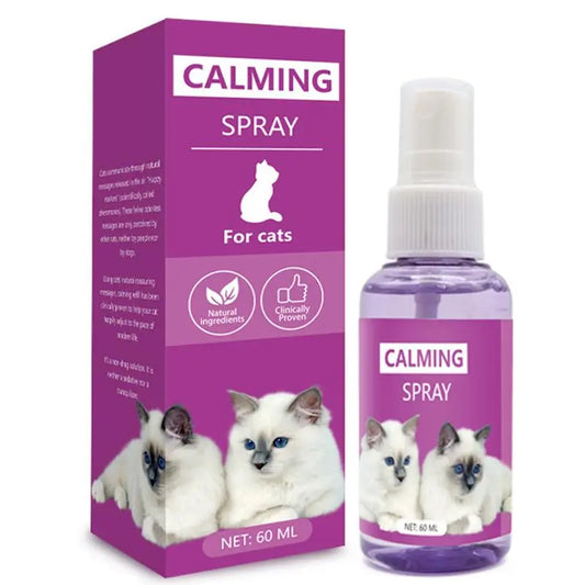 Cat Calming Spray with Soothing Pheromones for Anxiety Relief at Home and During Travel - Travel-Sized Diffuser Refill