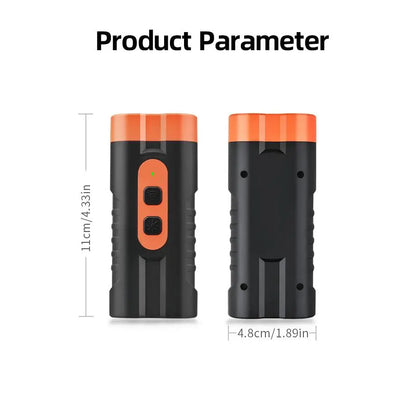 Upgraded Dual-Headed Ultrasonic Dog Repeller and Bark Stopper Flashlight - Rechargeable Portable Device for Effective Pet Barking Control, Essential for Dog Walkers and Pet Enthusiasts