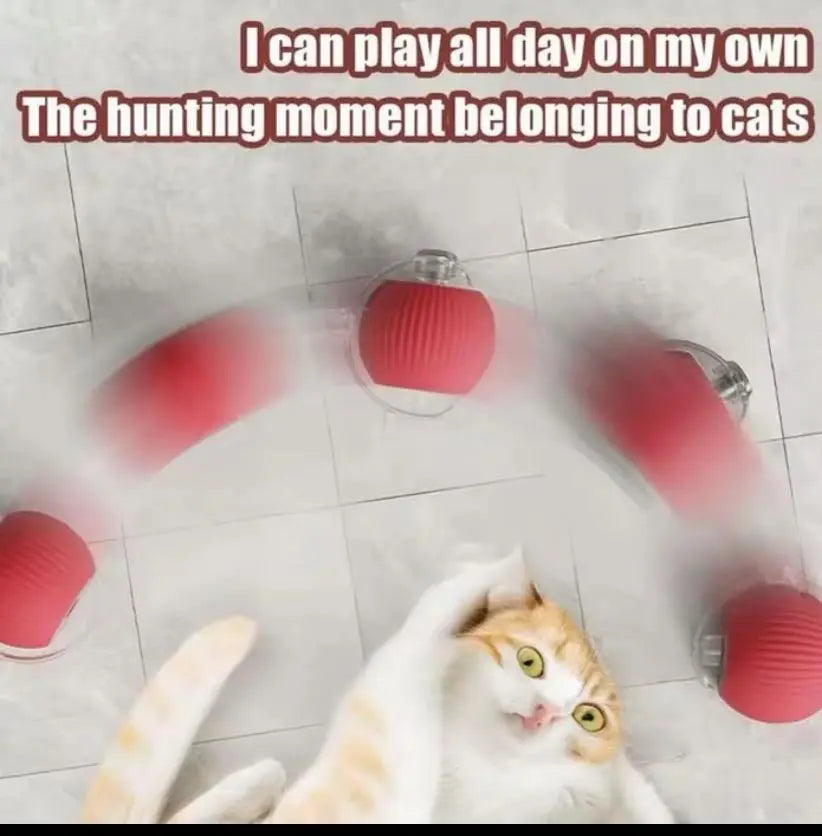 Interactive Cat and Dog Toy Ball with Bird Chirping Sound - USB Rechargeable, Anti-Depression Gift, Smart Motion Sensor, Chew-Resistant Design, Ultra-Quiet Operation, Long-Lasting Battery, Multi-Surface Compatibility