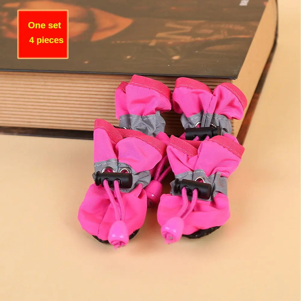 Waterproof Dog Rain Boots for Cats - Non-Slip, Adjustable Comfort Fit, Mud-Proof and Easy-Clean Pet Storm Boots
